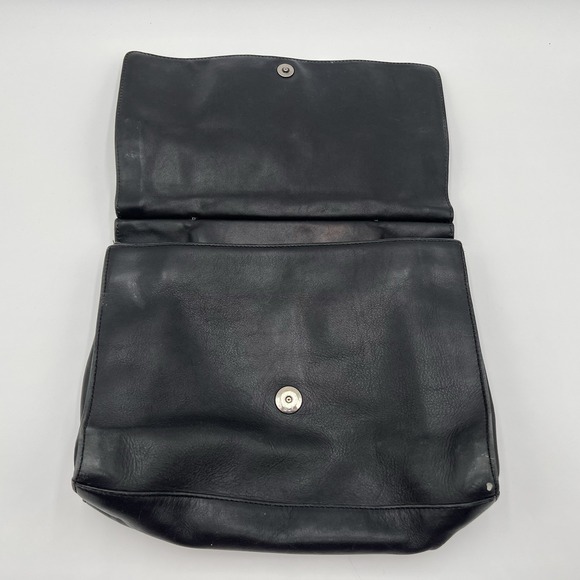 Vintage Coach Whitney 9185 Black Leather Top Handle Satchel Bag Purse 90's - Picture 5 of 13